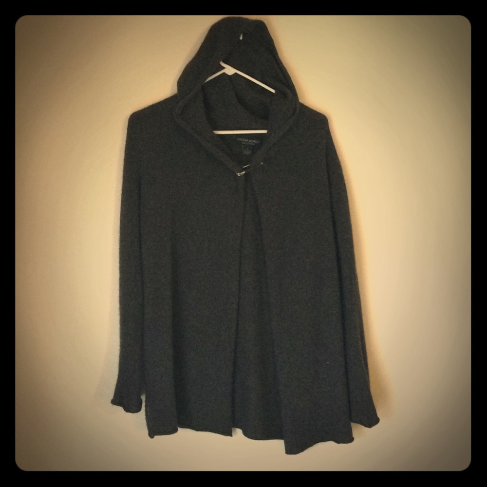 Cynthia rowley 100% cashmere hooded pin sweater